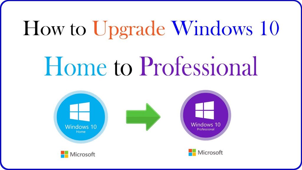 Upgrade Windows 10 Home to Pro