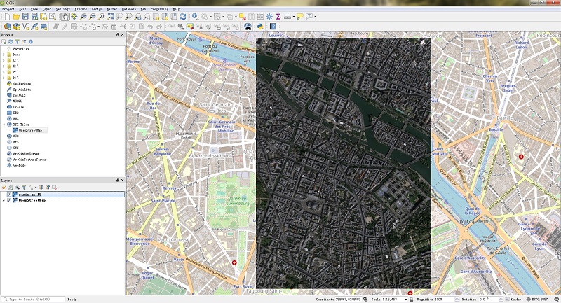 as a layer in QGIS